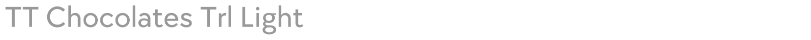 TT Chocolates font preview